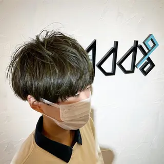 ショート カラー パーマ ヘアアレンジ Add9 柳田健登のヘアスタイル