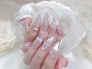 ネイル H3 Nail Tsuki🦋💙のネイルデザイン