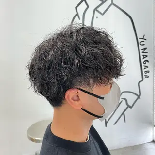 ショート パーマ メンズ メンズ特化美容師/ 藤戸 椋のヘアスタイル