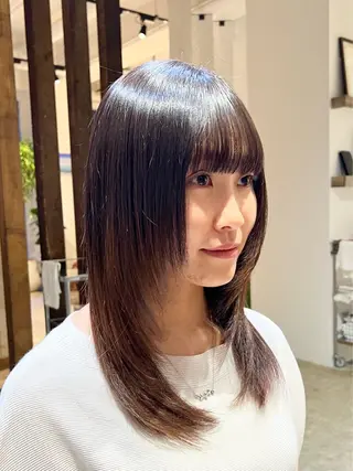 セミロング カラー FERiCIA所属・ウルフカット/ 今川尚睦のヘアスタイル