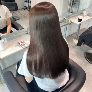 ロング カラー 韓国レイヤー🕊️ 柔らかベージュ🧸のヘアスタイル