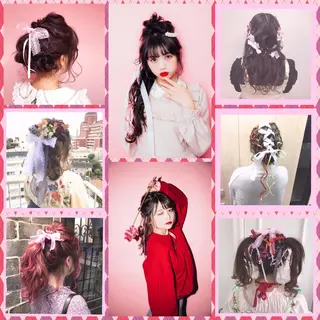 ヘアアレンジ SHIN/レイヤー カット×クロスパーマのヘアスタイル