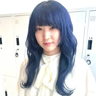 ロング カラー デザインカラー/パー マ🦖外岡咲希🦖のヘアスタイル