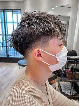 ショート パーマ メンズ amie高崎所属・高崎メンズパーマ 髪質改善TAKEのヘアスタイル