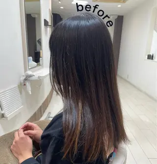 ロング アミーベル🧸🧡 本店✂️しおりのヘアスタイル