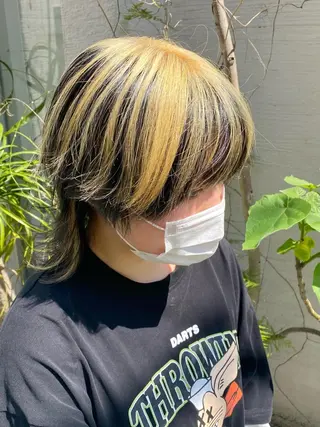 ミディアム カラー uros.所属・メンズパーマ/ エクステ🌞セナのヘアスタイル