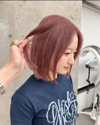 ショート カラー 暖色🍇/透明感/ 髪質改善/YUIKOのヘアスタイル