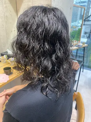 ミディアム パーマ メンズ Dxxxx III所属・女性目線の大人 メンズ*Ayakaのヘアスタイル