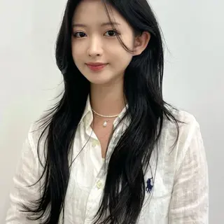 ロング 韓国特化🇰🇷 エクステのヘアスタイル
