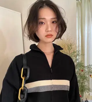 ミディアム FERIA梅田🖤 透明感カラー🎀のヘアスタイル