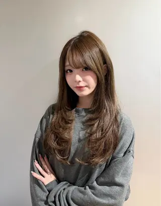 ロング 髪質改善×透明感× 艶髪🥀HIYORIのヘアスタイル