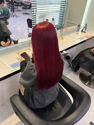 ロング カラー 愛され暖色♥️モテ 艶髪♥️りなのヘアスタイル