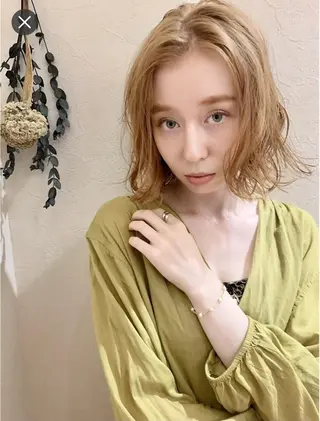 ミディアム カラー パーマ 海外レイヤー 🇺🇸/ヒナコのヘアスタイル