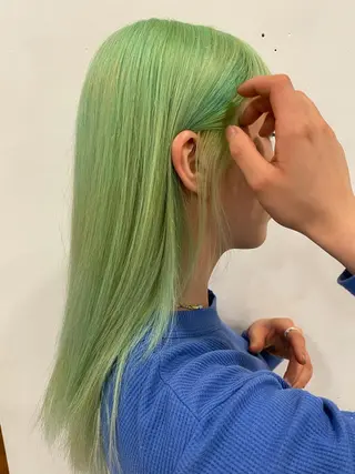 ロング カラー パーマ 吉田一輝 外国人パーマのヘアスタイル