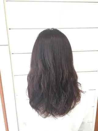 セミロング カラー ヘアアレンジ 鍵山 千秋のヘアスタイル