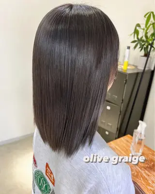 ミディアム カラー anB ハルカのヘアスタイル