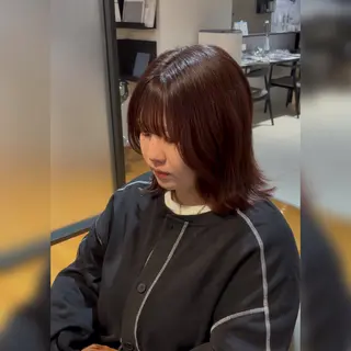 ミディアム 松元 裕樹のヘアスタイル