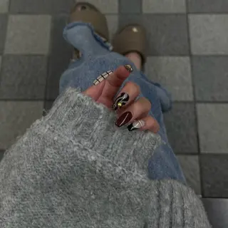 ネイル 四之宮 百花のネイルデザイン