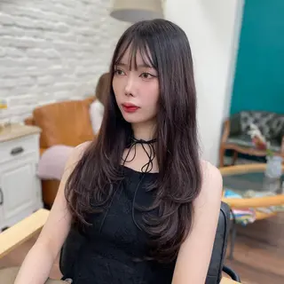 ロング gite KOHOKU所属・髪質改善レイヤー/ 雨のヘアスタイル