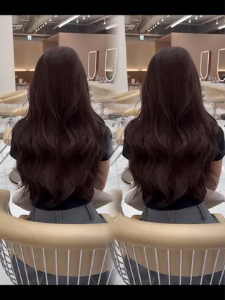 ロング ブリーチなし/ 透明感カラー/松沢のヘアスタイル