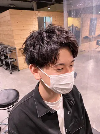 ミディアム カラー ヘアアレンジ ✨【公式】渋谷メンズ サロン BLUCK✨のヘアスタイル