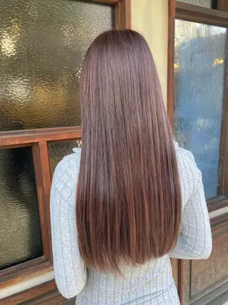 ロング カラー ENIEN MAKE'S 立川所属・綾/ベージュカラー /パーマ🩰のヘアスタイル