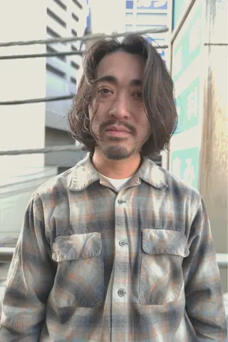 ミディアム パーマ メンズ パーマ特化/藤沢 /湘南/HYOのヘアスタイル