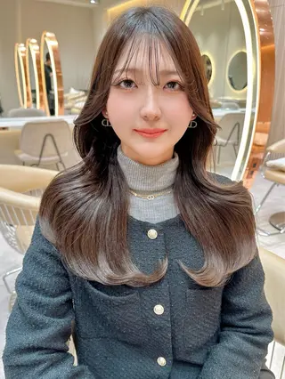 ロング カラー レイヤー❣️縮毛矯正 川村利幸のヘアスタイル