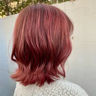 ミディアム カラー 惣木 菜穂のヘアスタイル