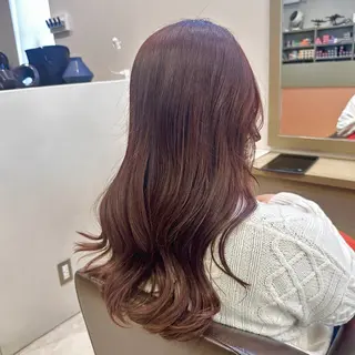 ロング カラー 中川 海那のヘアスタイル