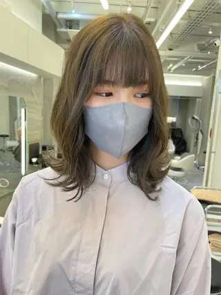ミディアム カラー ヘアアレンジ 🍃柔らかヘアー田中 瑞希🍃のヘアスタイル