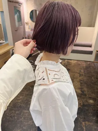 ショート 西山 紗耶香🪽 透明感カラー/ボブのヘアスタイル