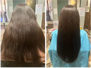 ロング カラー 坂本 明子のヘアスタイル