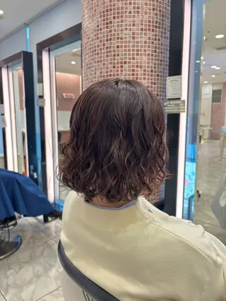 ミディアム パーマ ボブパーマ 🌷ヨシカワハナコのヘアスタイル