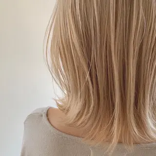 ミディアム カラー 🍀ブリーチ/艶カラ ー🍀 コイケのヘアスタイル