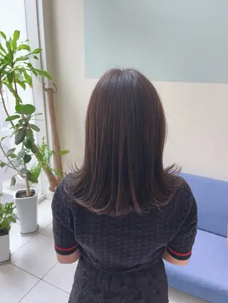 ミディアム カラー mateca・hair所属・林 真之介のヘアスタイル