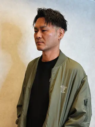 ショート パーマ メンズ smilehair蕨店所属・KAISHU 【メンズ専門】のヘアスタイル