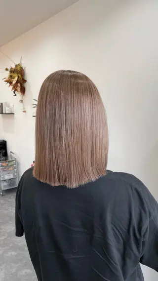 ミディアム hair terrace M所属・郡山/透明感カラー /馬場アンドレアのヘアスタイル