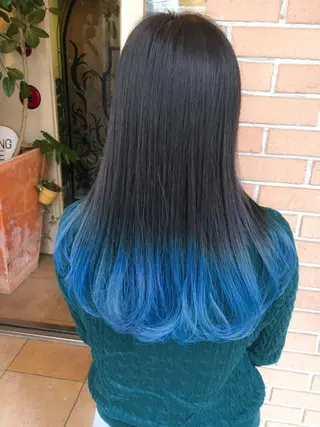 ロング カラー 北條 優輝のヘアスタイル