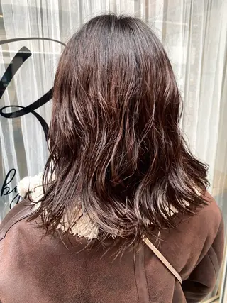 ミディアム カラー Repos by moi所属・RINA/特殊ヘア/ 高発色ワンカラーのヘアスタイル