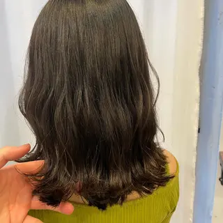 ミディアム カラー ヘアアレンジ オザキクウガ/ ブリーチ/髪質改善のヘアスタイル