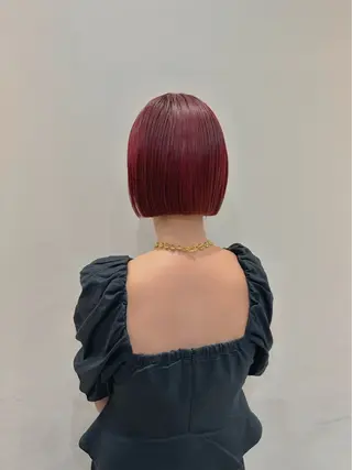 ショート カラー 顔まわりカット/艶髪 カラー✨けいとのヘアスタイル