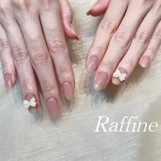 ネイル RAFFINE 月🦋🩵のネイルデザイン