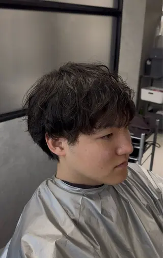 パーマ 【海外ボーイ風】 竹元恒太のヘアスタイル