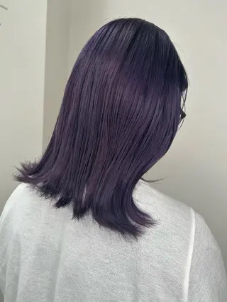 ミディアム カラー 今村公介 ブリーチ特化、派手髪のヘアスタイル