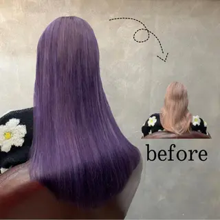 ロング CS made by SHACHU栄店所属・❤️‍🔥シールエク ＋カラー京❤️‍🔥のヘアスタイル