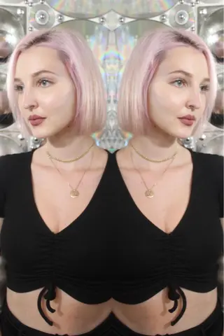 セミロング カラー ヘアアレンジ haco+所属・🌈派手髪エクステ ブレイズ🌈ひろとのヘアスタイル