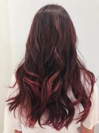 ロング カラー レイヤーカット/艶髪 🎀笠原 優花🎀のヘアスタイル