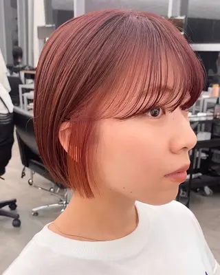 ショート カラー shiori/暖色/ レイヤー/似合わせのヘアスタイル