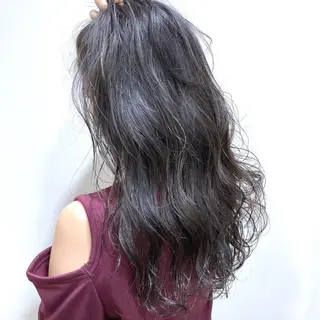 ロング カラー グランジヘア 無造作ヘアHYUGAのヘアスタイル